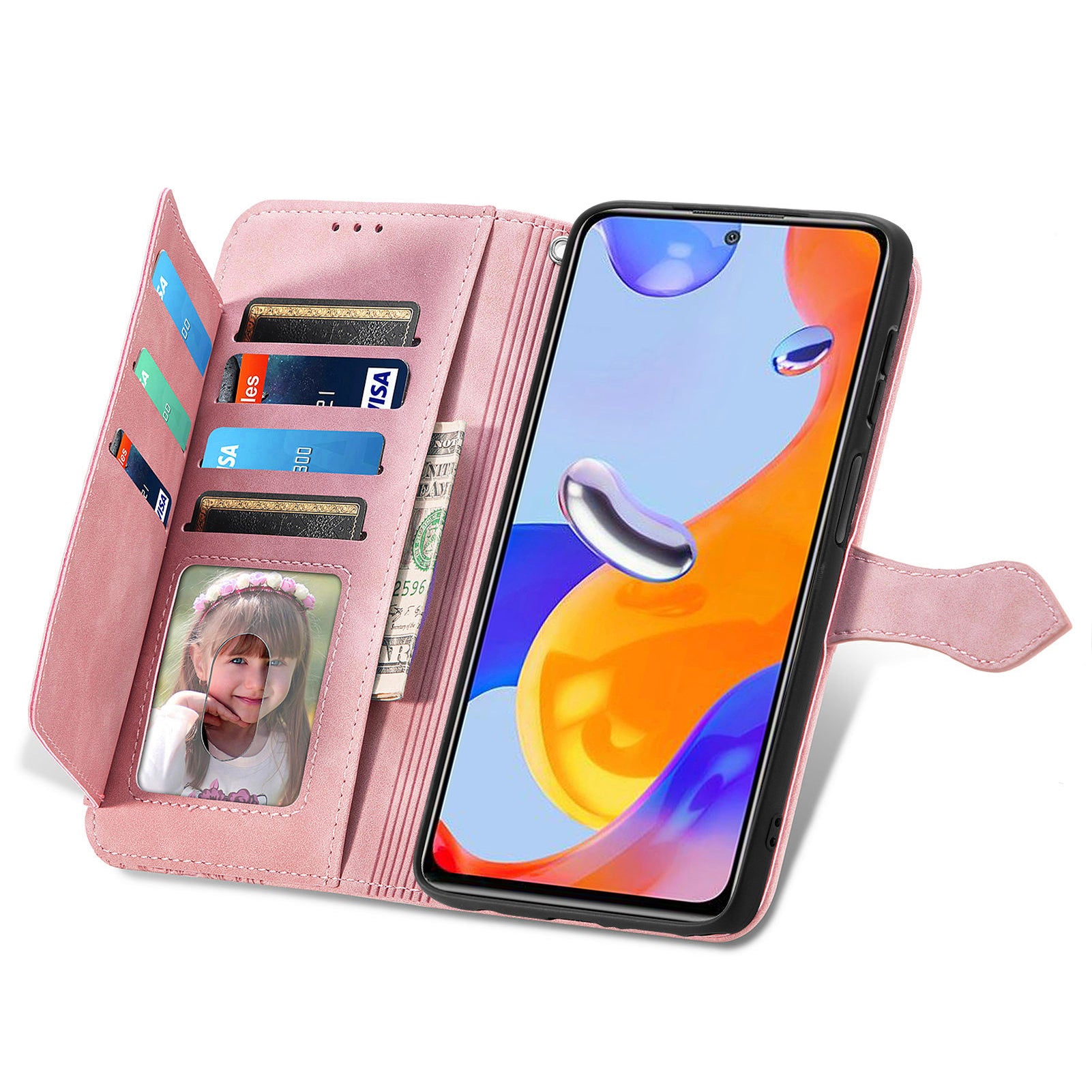For Xiaomi Redmi Note 12 Pro 4G 11 Pro 4G (MediaTek) Note 11 Pro 5G (Qualcomm) Flower Imprinted Pattern PU Leather Zipper Pocket Phone Case with Wallet Stand For Xiaomi Redmi Note 12 Pro 4G 11 Pro 4G (MediaTek) Note 11 Pro 5G (Qualcomm) Flower Imprinted Pattern PU Leather Zipper Pocket Phone Case with Wallet Stand